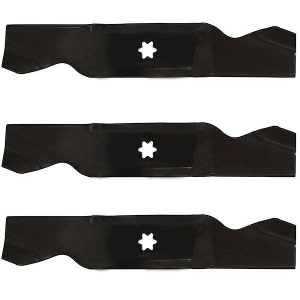 Aic Replacement Parts Three 3 Mower Blades Fits MTD 38 Lawn Hydro LT-165 Lawn Tractor LT-16 LT-165 LAB50-0123_x3 - main